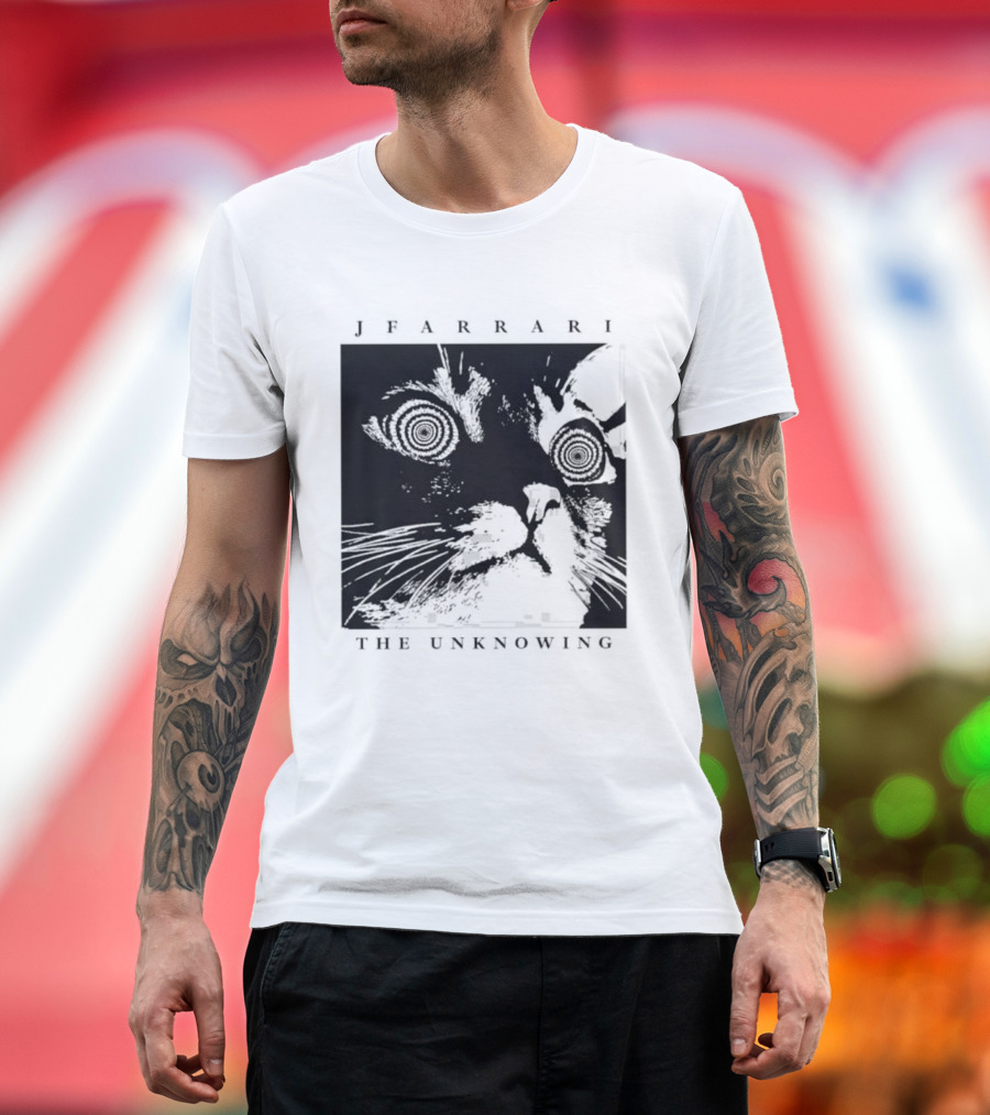 Jfarrari The Unknowing Cat Hypnotic Stare T-Shirt