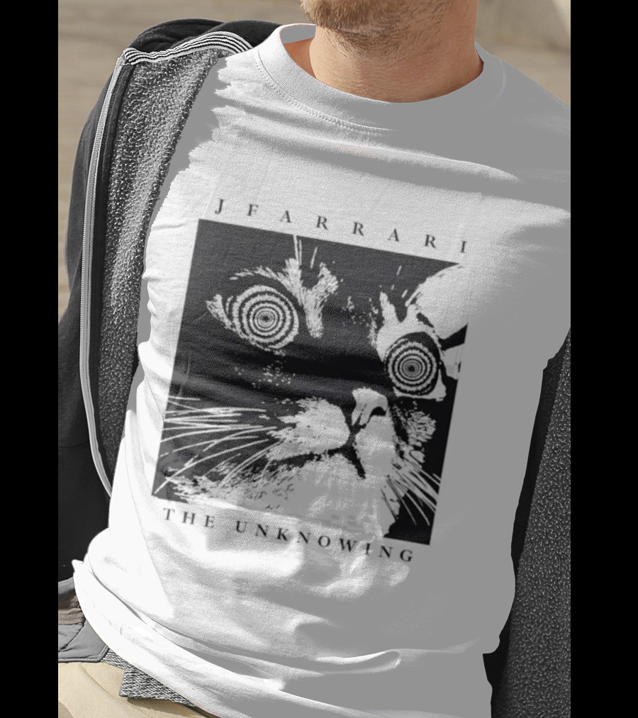 Jfarrari The Unknowing Cat Hypnotic Stare T-Shirt