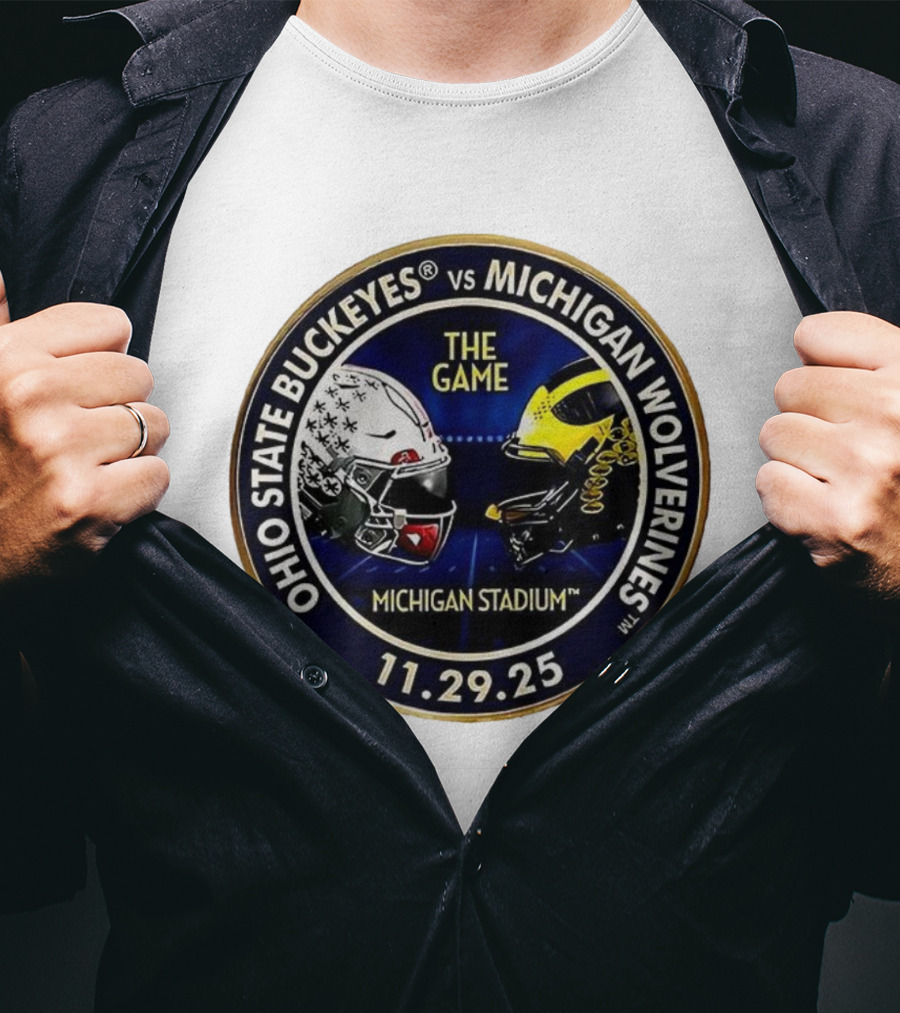 Ohio State Buckeyes Vs Michigan Wolverines The Game Michigan Stadium 11.29.25 T-Shirt