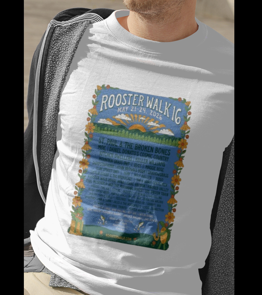 Rooster Walk 16 St. Paul & The Broken Bones Moe Kitchen Dwellers May 21-24 2026 Martinsville VA T-Shirt