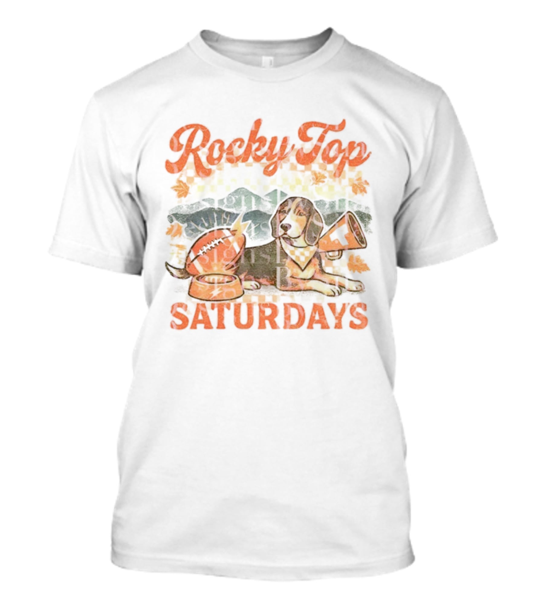 Tennessee Volunteers Coonhound Dog Rocky Top Saturdays Football Bowl Tailgate Fan Gear T-Shirt