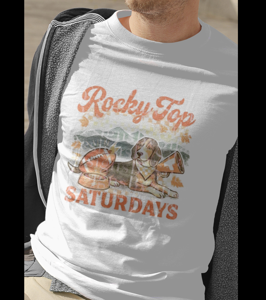 Tennessee Volunteers Coonhound Dog Rocky Top Saturdays Football Bowl Tailgate Fan Gear T-Shirt