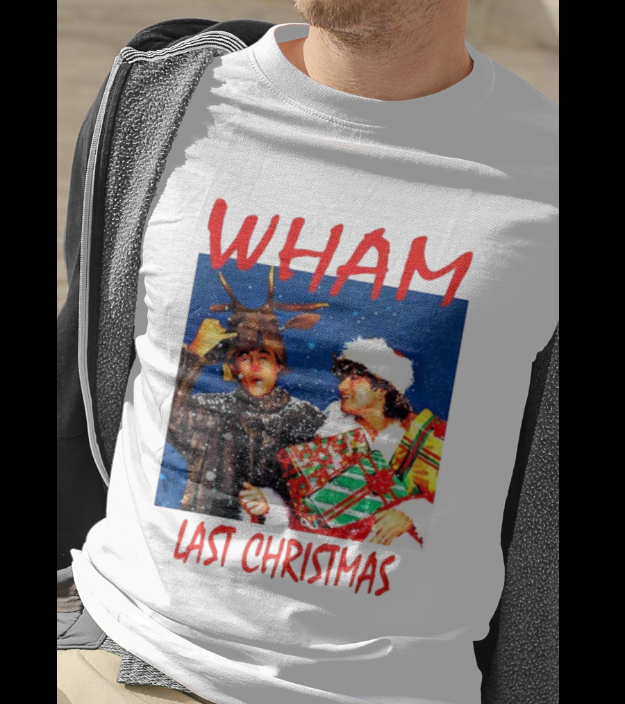 WHAM Last Christmas Festive Holiday Celebration With Snow And Gifts T-Shirt