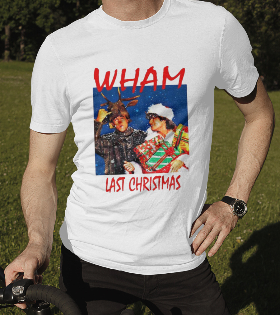 WHAM Last Christmas Festive Holiday Celebration With Snow And Gifts T-Shirt
