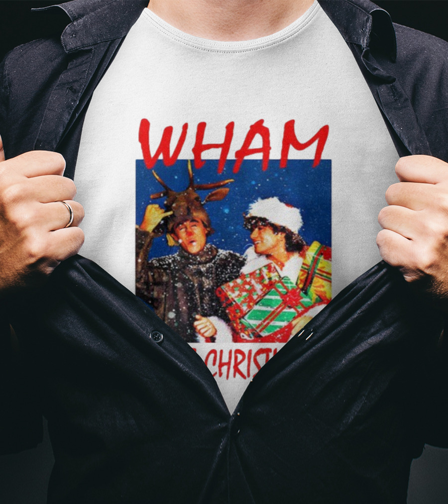 WHAM Last Christmas Festive Holiday Celebration With Snow And Gifts T-Shirt