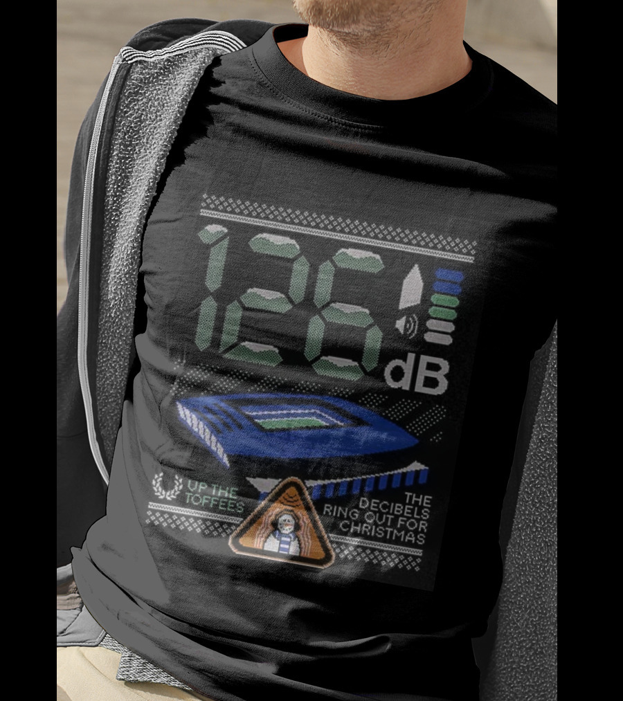126 Decibels Ring Out This Christmas Stadium Scene T-Shirt