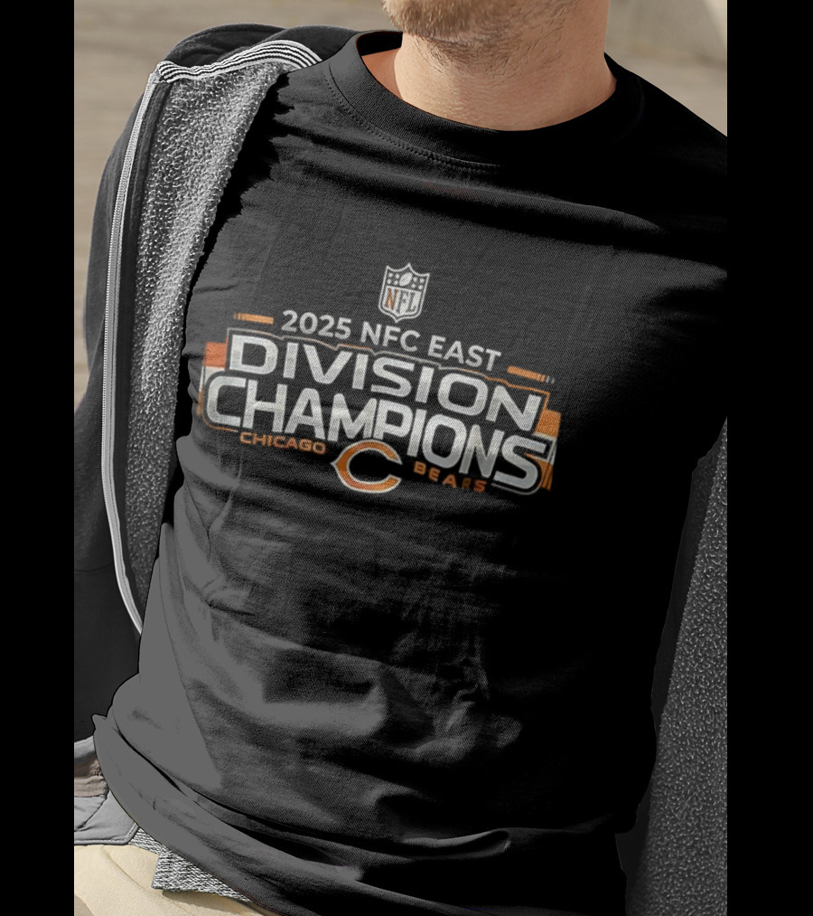 2025 NFC East Division Champions Chicago Bears T-Shirt