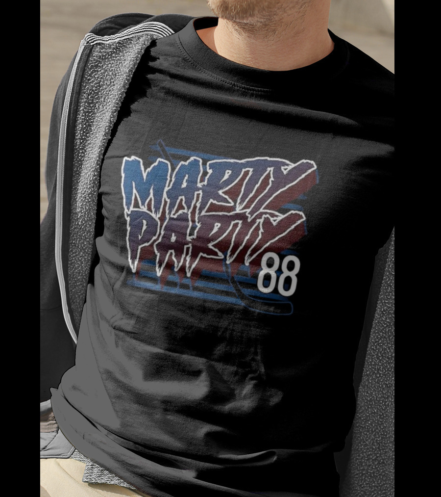 Marty Party 88 Colorado Avalanche Hockey T-Shirt