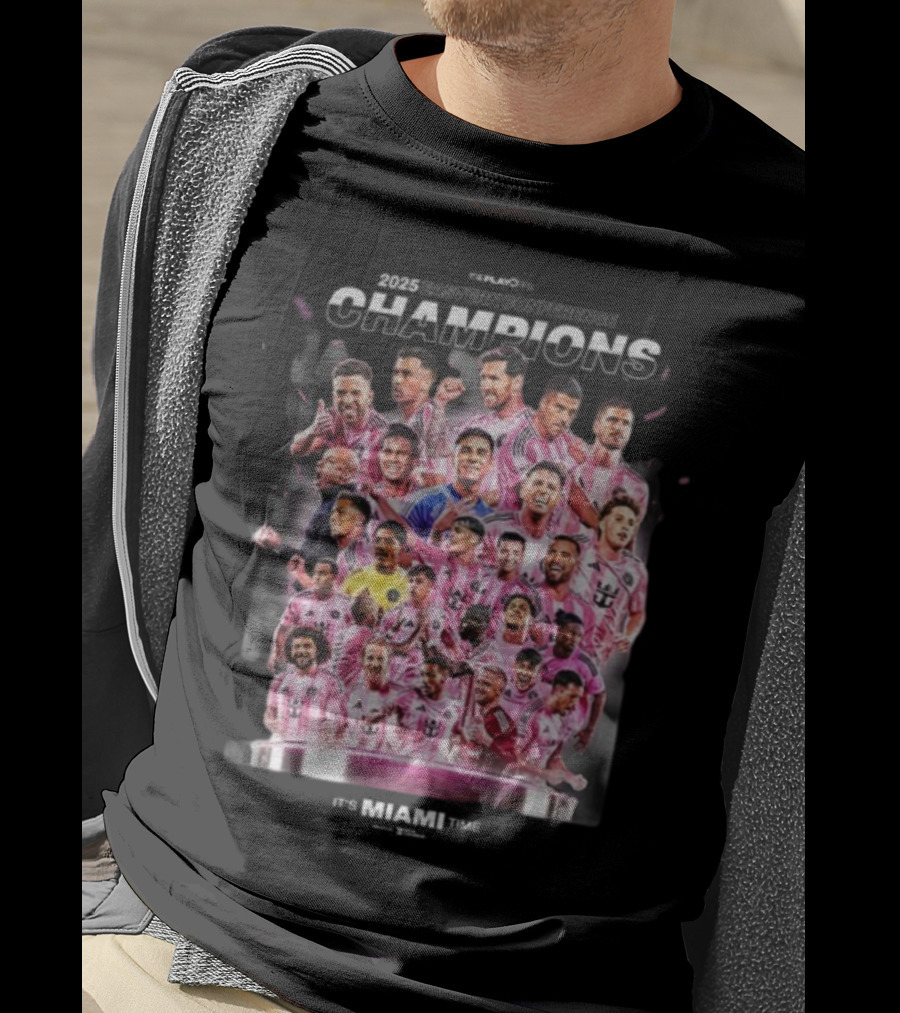 Inter Miami MLS Eastern Conference Champions Celebration Miami Time T-Shirt