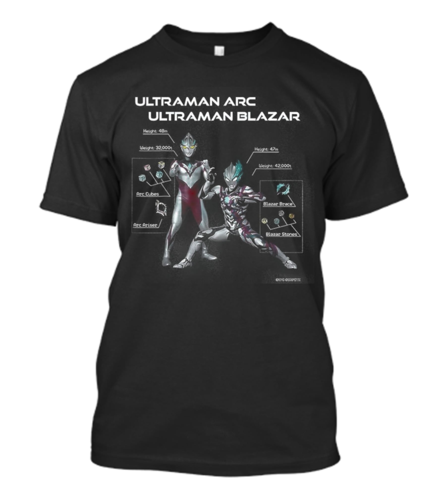 Ultraman Blazar Shadow Universe Warrior Battle T-Shirt