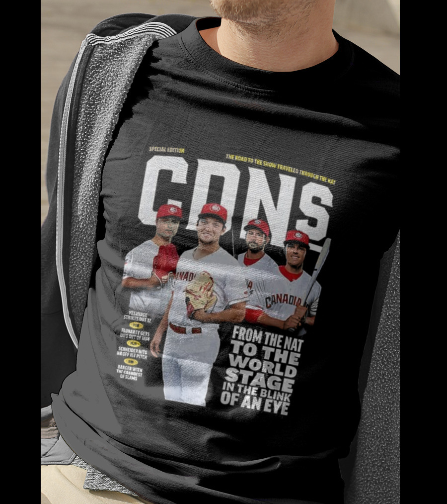 Vancouver Canadians CDN Baseball Journey From The Nat To The World Stage T-Shirt
