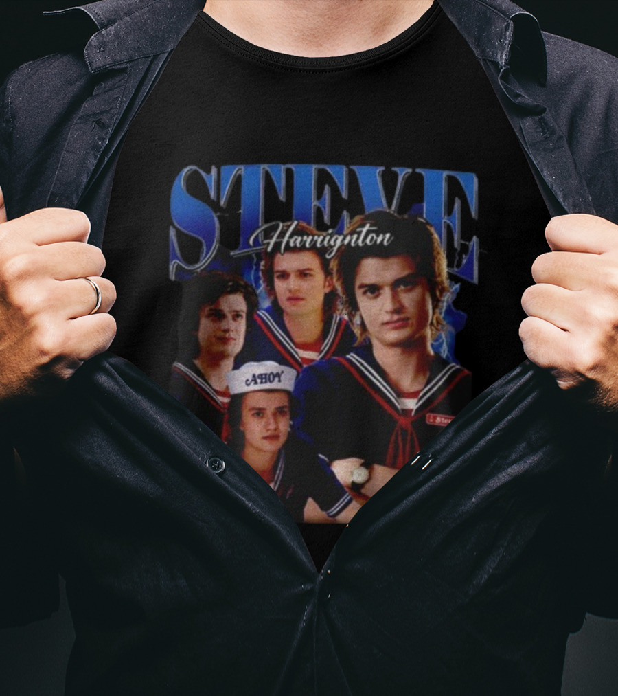 Steve Harrington Vintage Bootleg AHoy 2025 Stranger Things T-Shirt