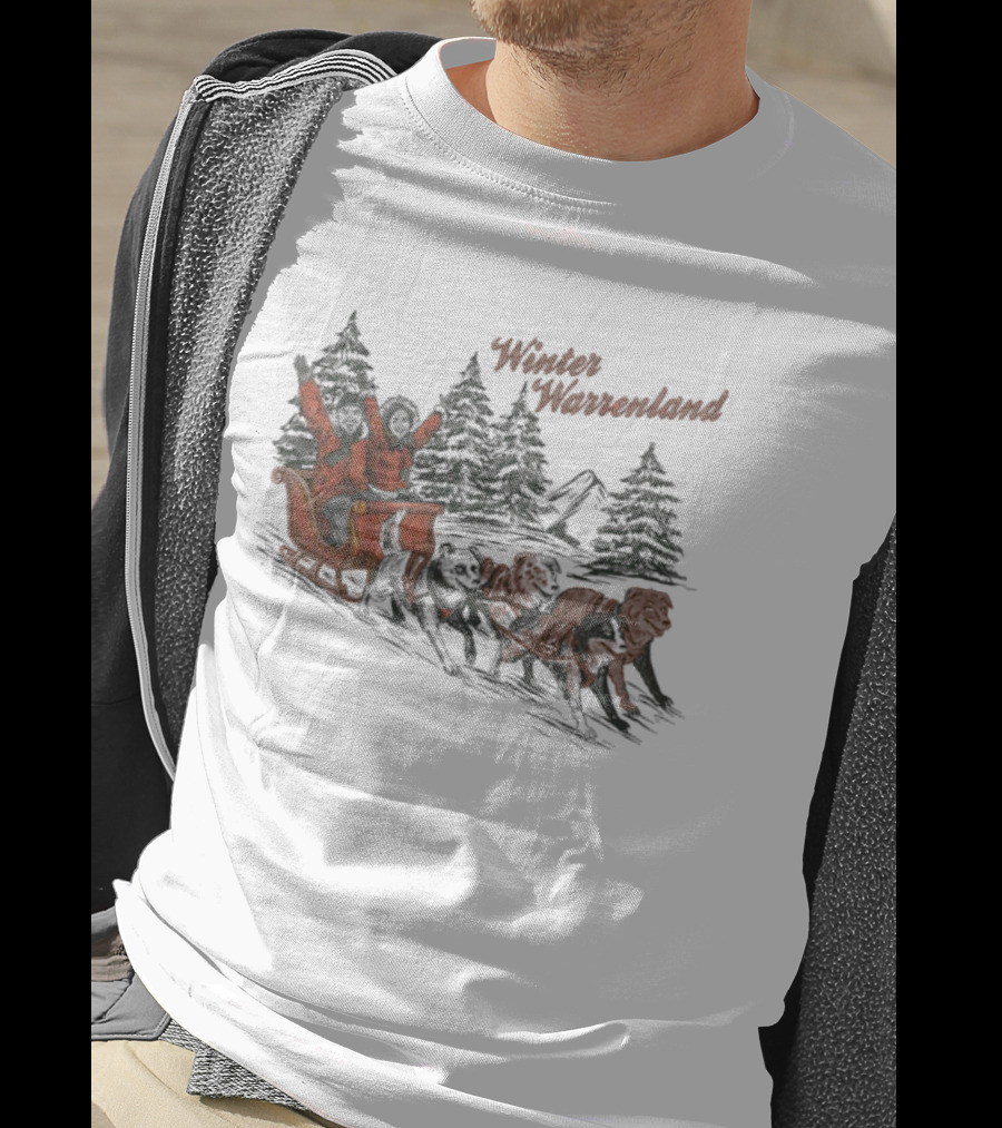 Alex Warren Winter Warrenland Sleigh Ride Snowy Trees Scene T-Shirt