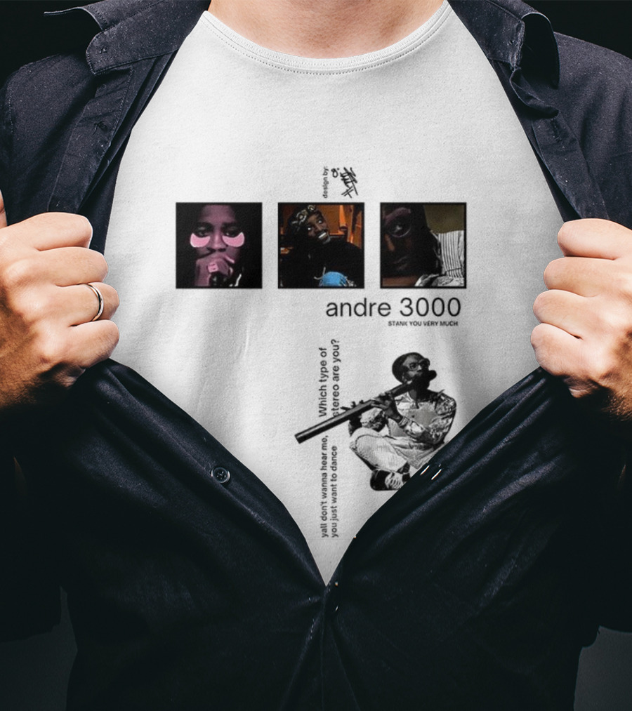 Andre 3000 Stank You Very Much Three Iconic Portraits T-Shirt
