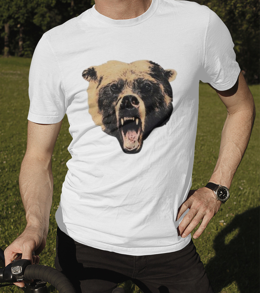 Chicago Bears Golf Wang Cutout Fierce Roaring Bear Face T-Shirt