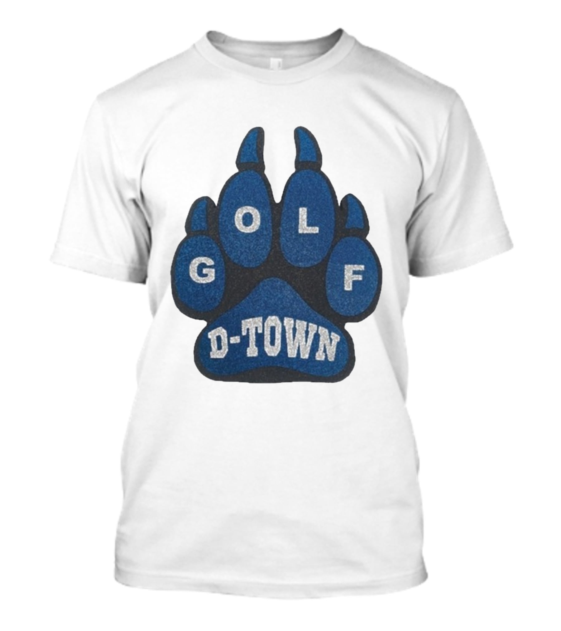Detroit Lions Golf Wang D-Town Blue Foam Paw T-Shirt