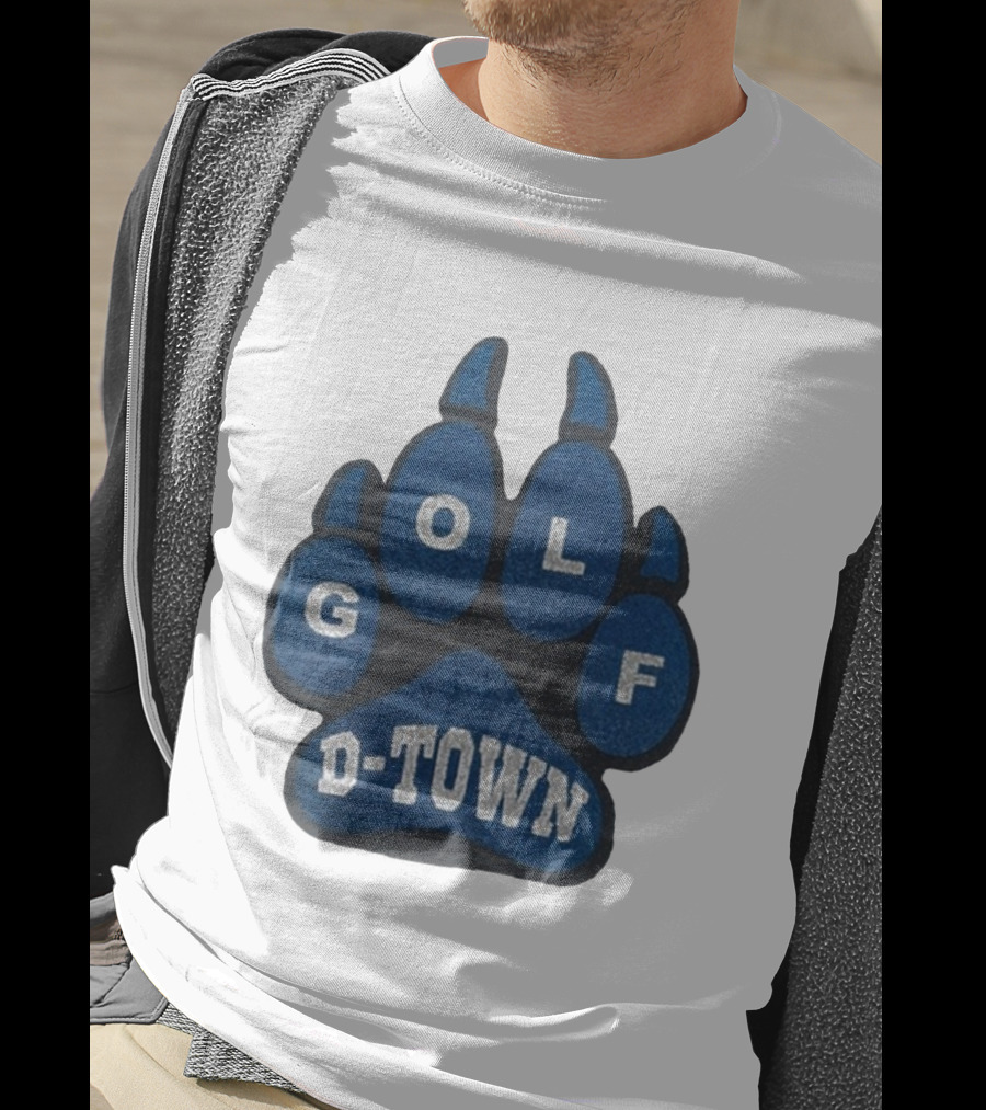Detroit Lions Golf Wang D-Town Blue Foam Paw T-Shirt