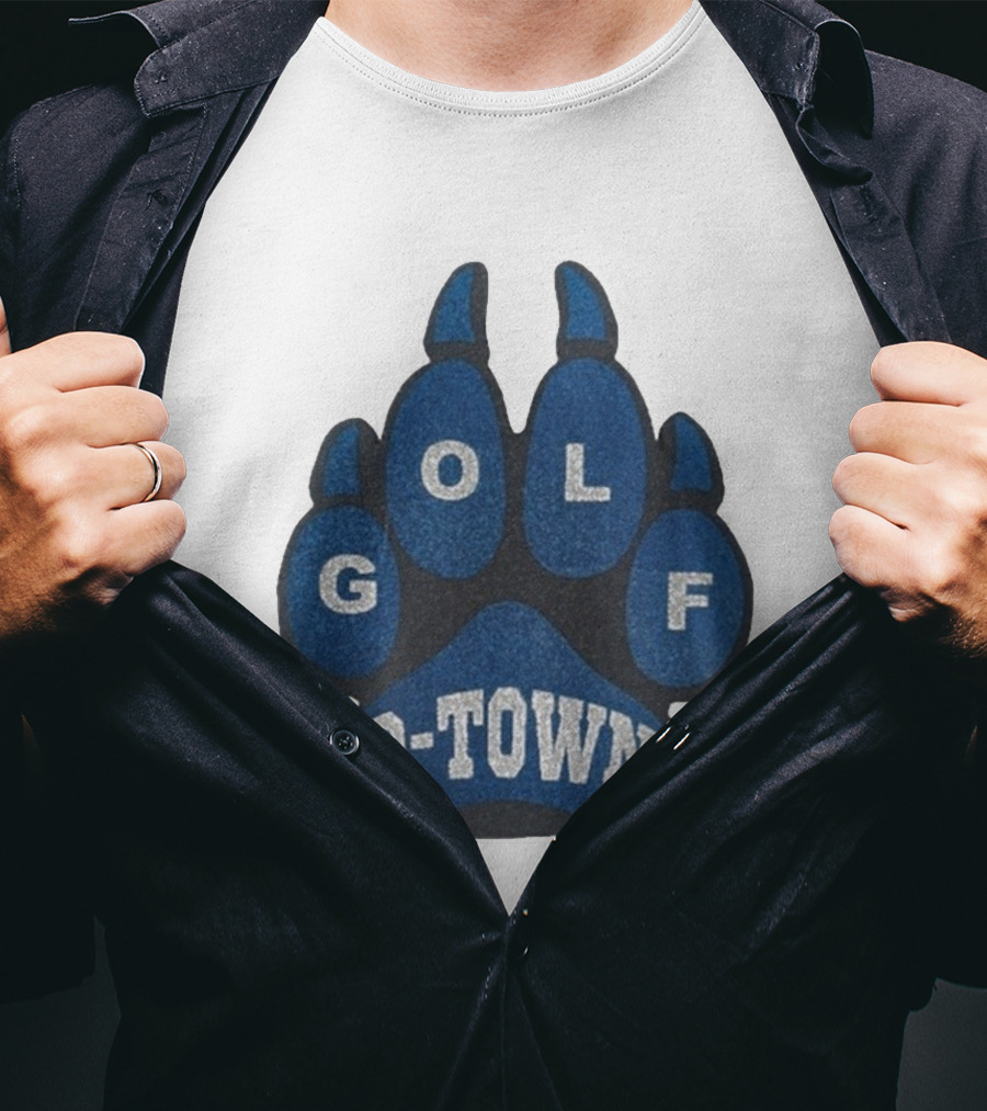 Detroit Lions Golf Wang D-Town Blue Foam Paw T-Shirt