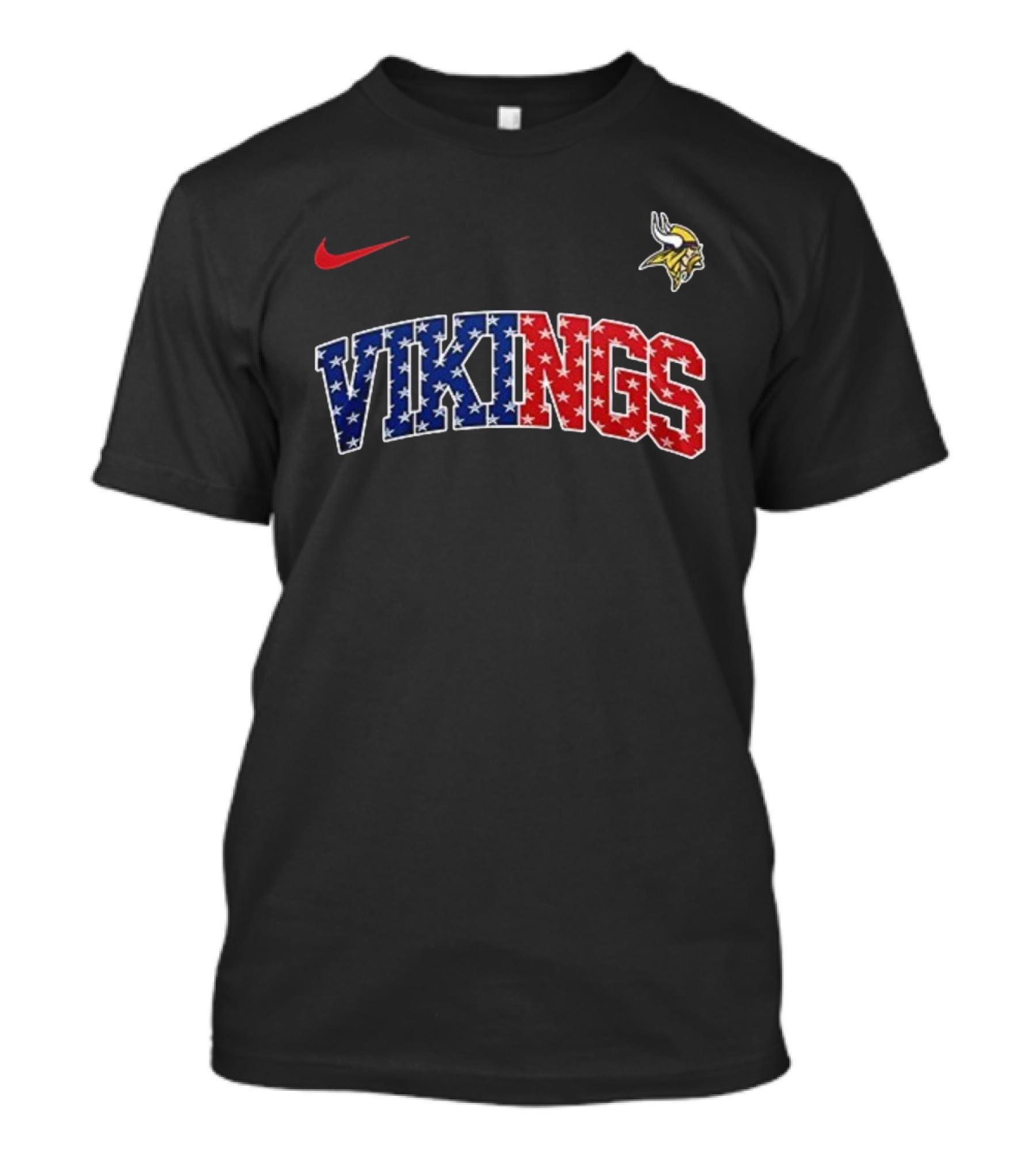 Nike Minnesota Vikings VIKINGS Never Forget January 6th 2021 Stars And Stripes T-Shirt