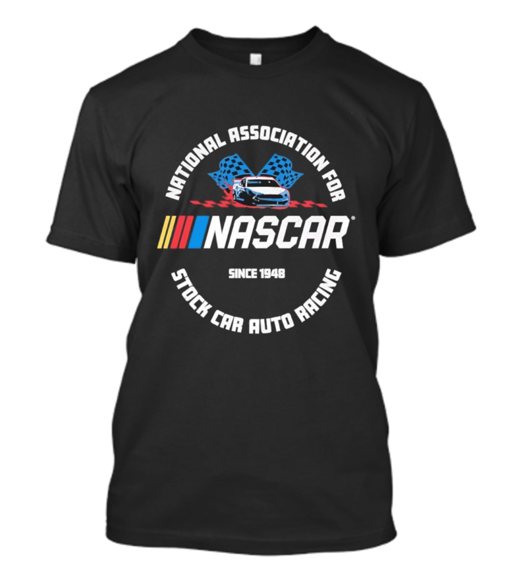 NASCAR National Association Stock Car Auto Racing Since 1948 Racing Flags T-Shirt