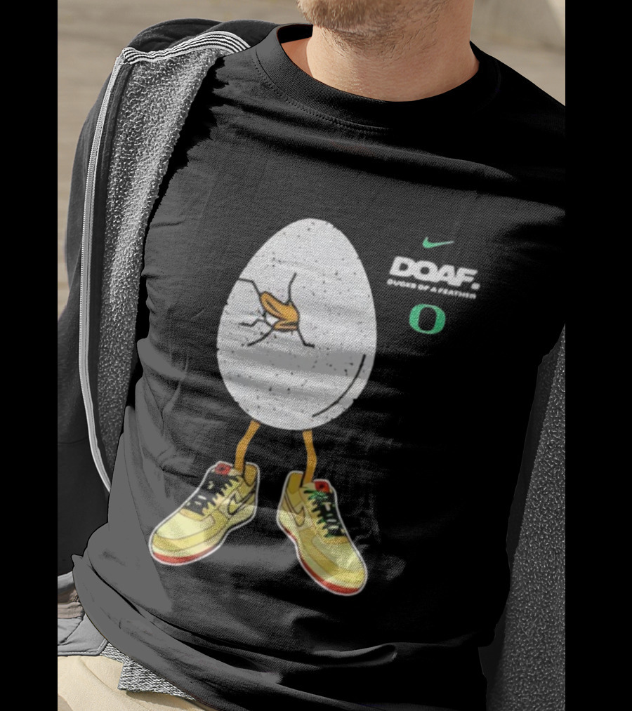 Oregon Football Duck Nike Egg Sneaker Design T-Shirt
