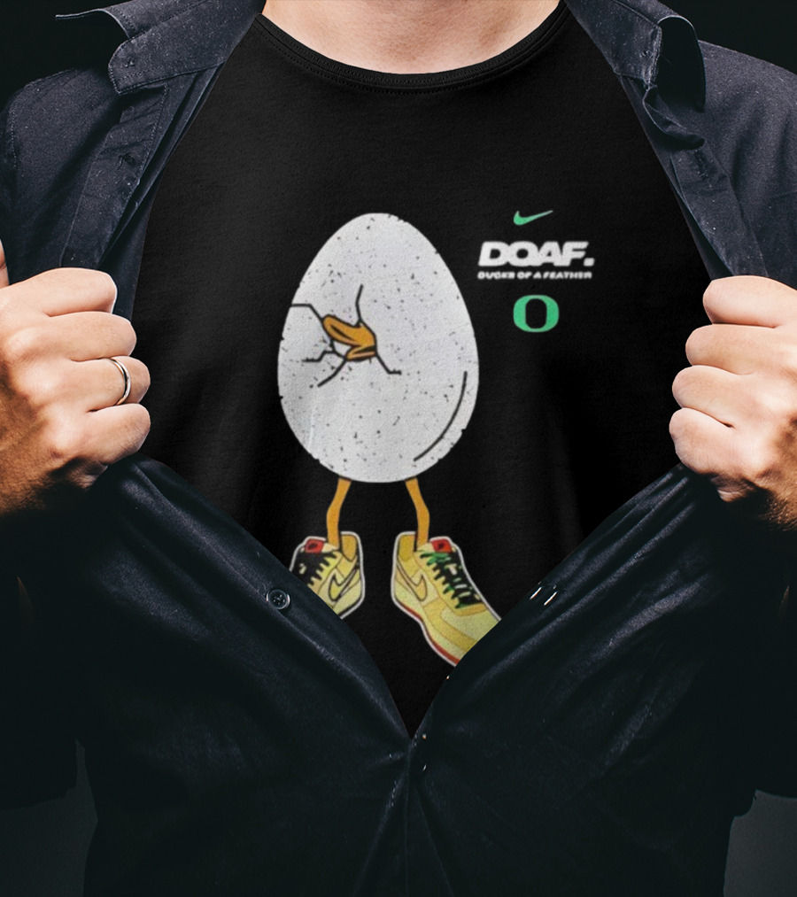 Oregon Football Duck Nike Egg Sneaker Design T-Shirt