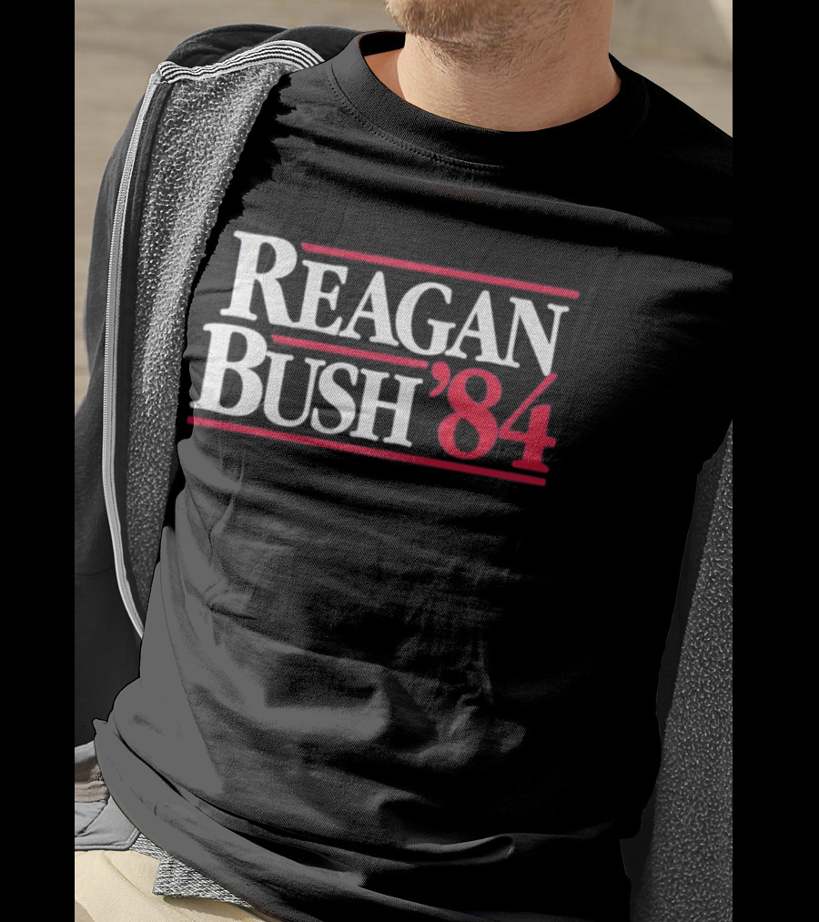 Reagan Bush 1984 Campaign Election Historical Political Memorabilia T-Shirt