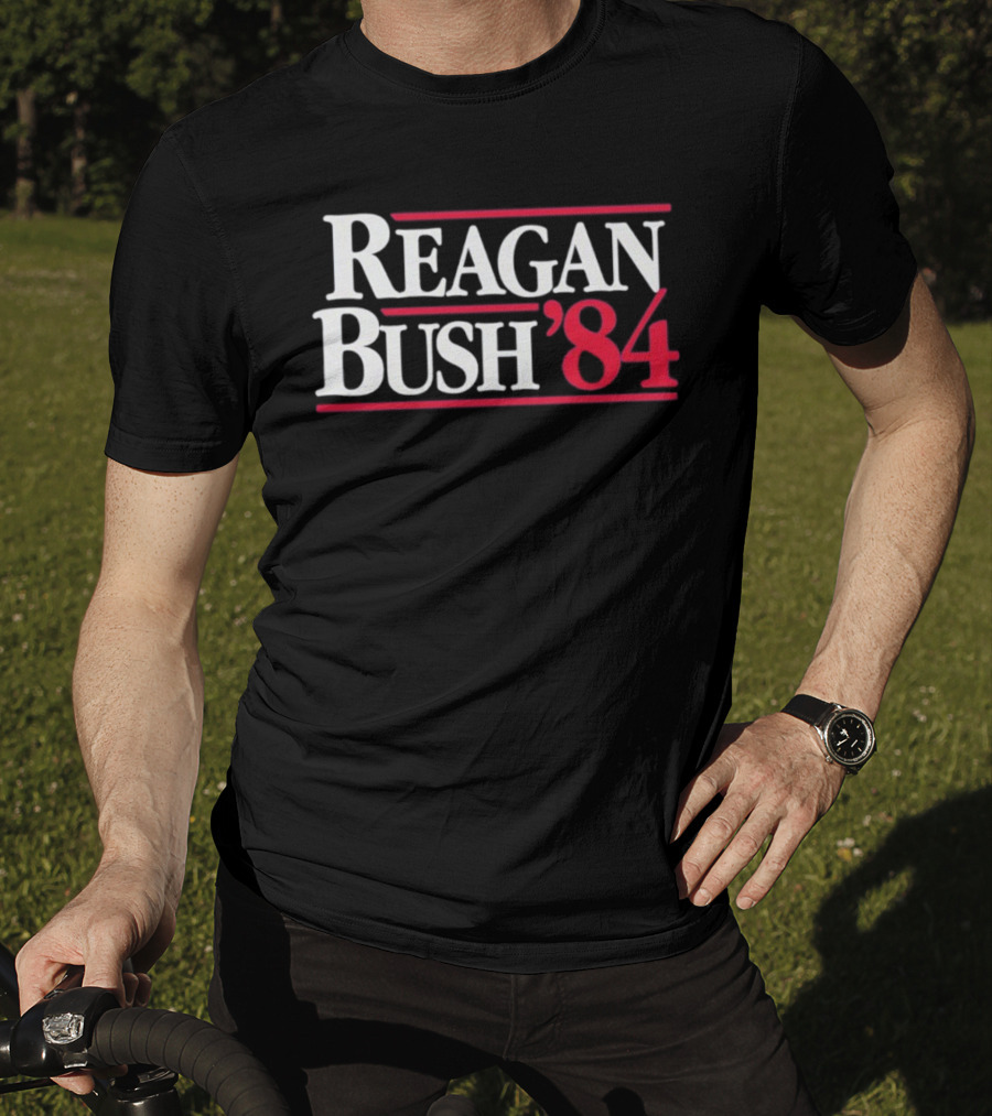 Reagan Bush 1984 Campaign Election Historical Political Memorabilia T-Shirt