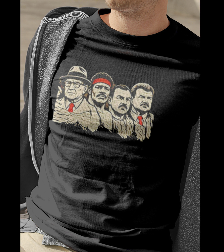 Rushmore Mountain Chicago Bears Mike Ditka Coach Legendary Quartet T-Shirt