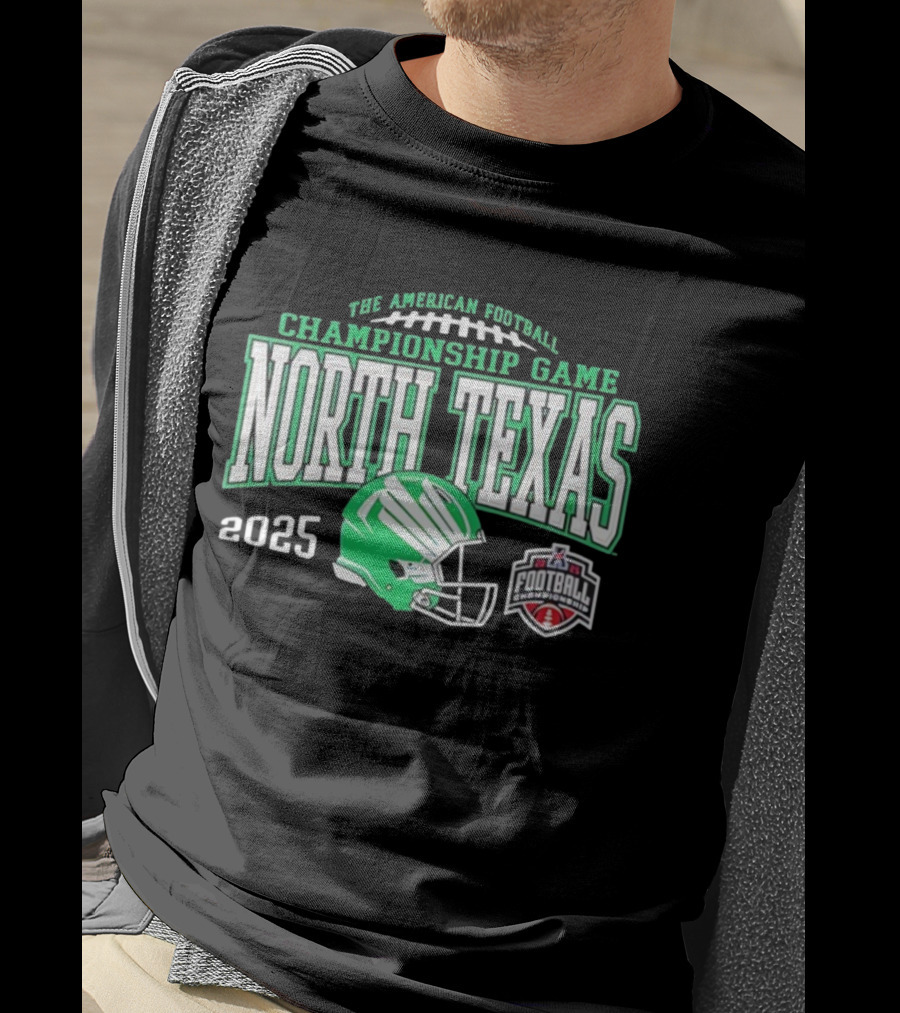 The American Football Championship Game North Texas 2025 Football Helmet T-Shirt