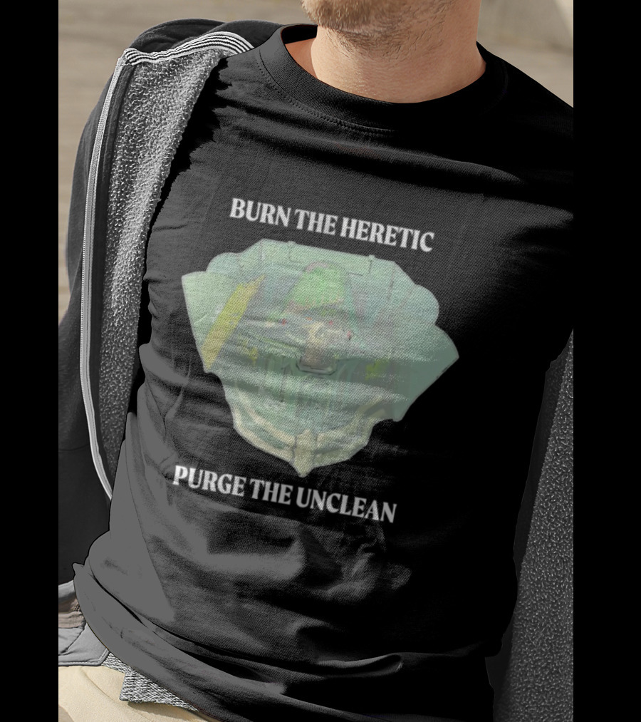 Burn The Heretic Purge The Unclean Skull Armor Art Style T-Shirt