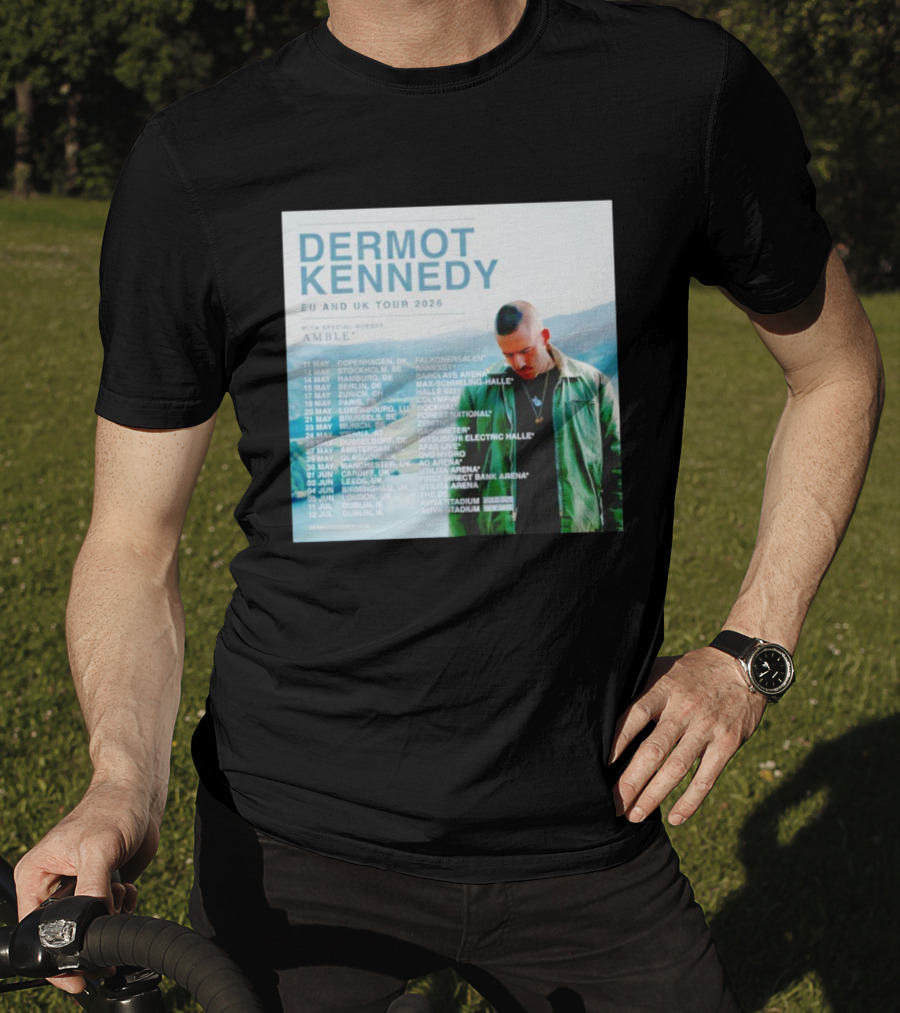 Dermot Kennedy EU And UK Tour 2026 With Special Guests Amble Concert Dates And Locations T-Shirt