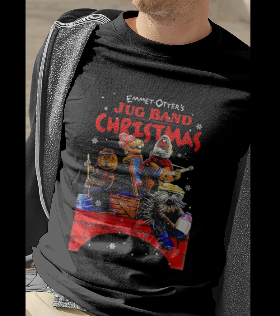 Emmet Otter Jug Band Christmas Movie Characters Holiday Music Scene T-Shirt