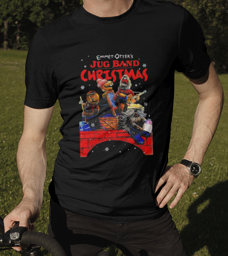 Emmet Otter Jug Band Christmas Movie Characters Holiday Music Scene T-Shirt