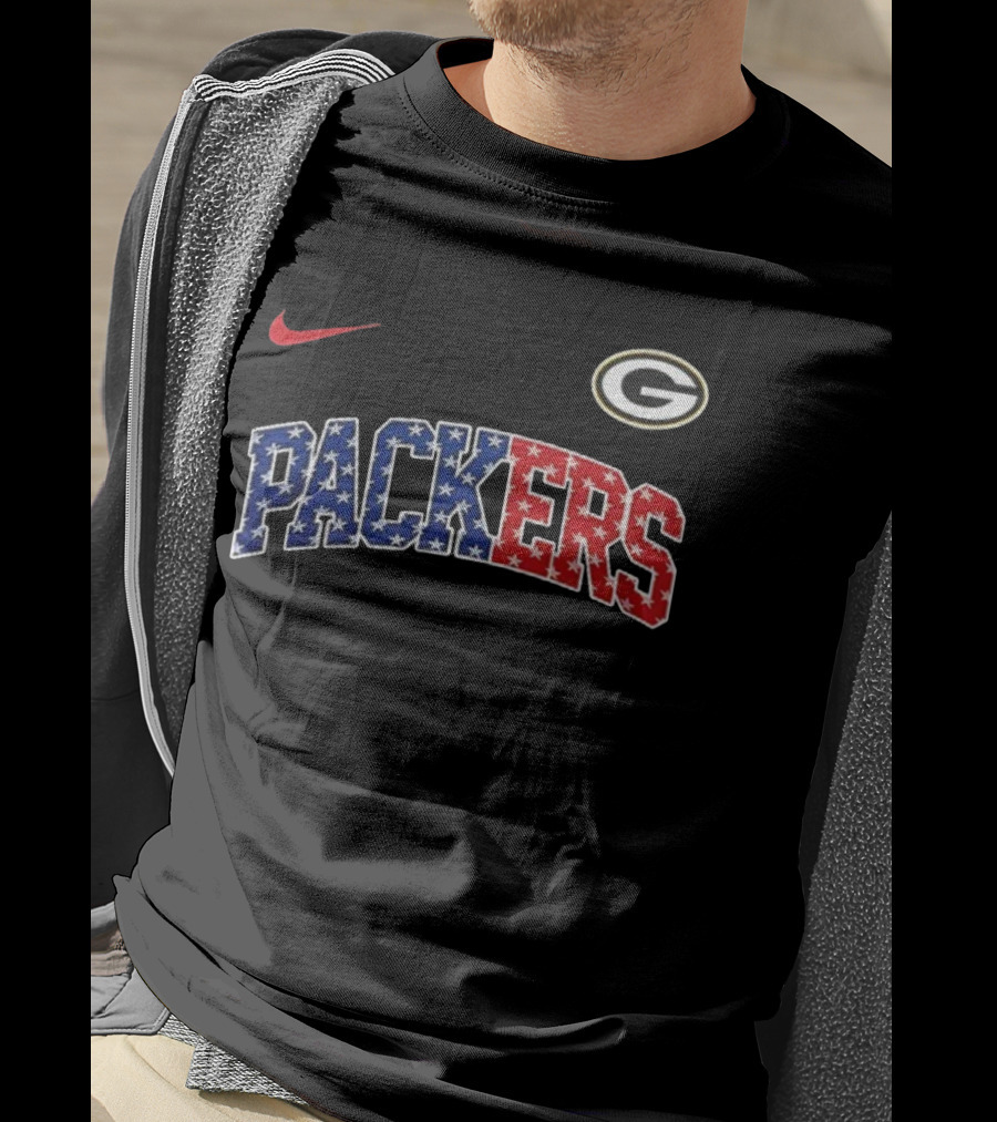 Nike Green Bay Packers Never Forget January 6th 2021 American Flag T-Shirt