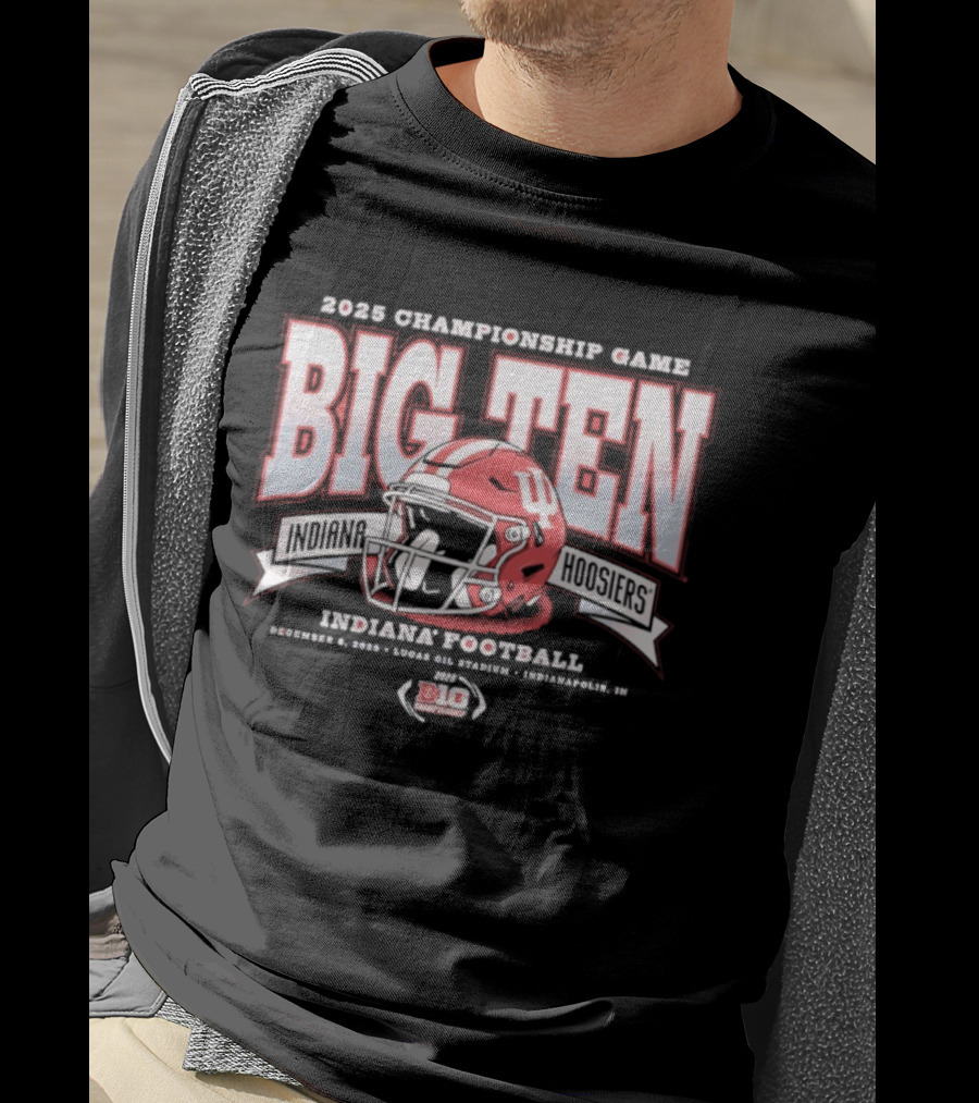 Indiana Hoosiers Football 2025 Big Ten Championship December 6 Lucas Oil Stadium T-Shirt