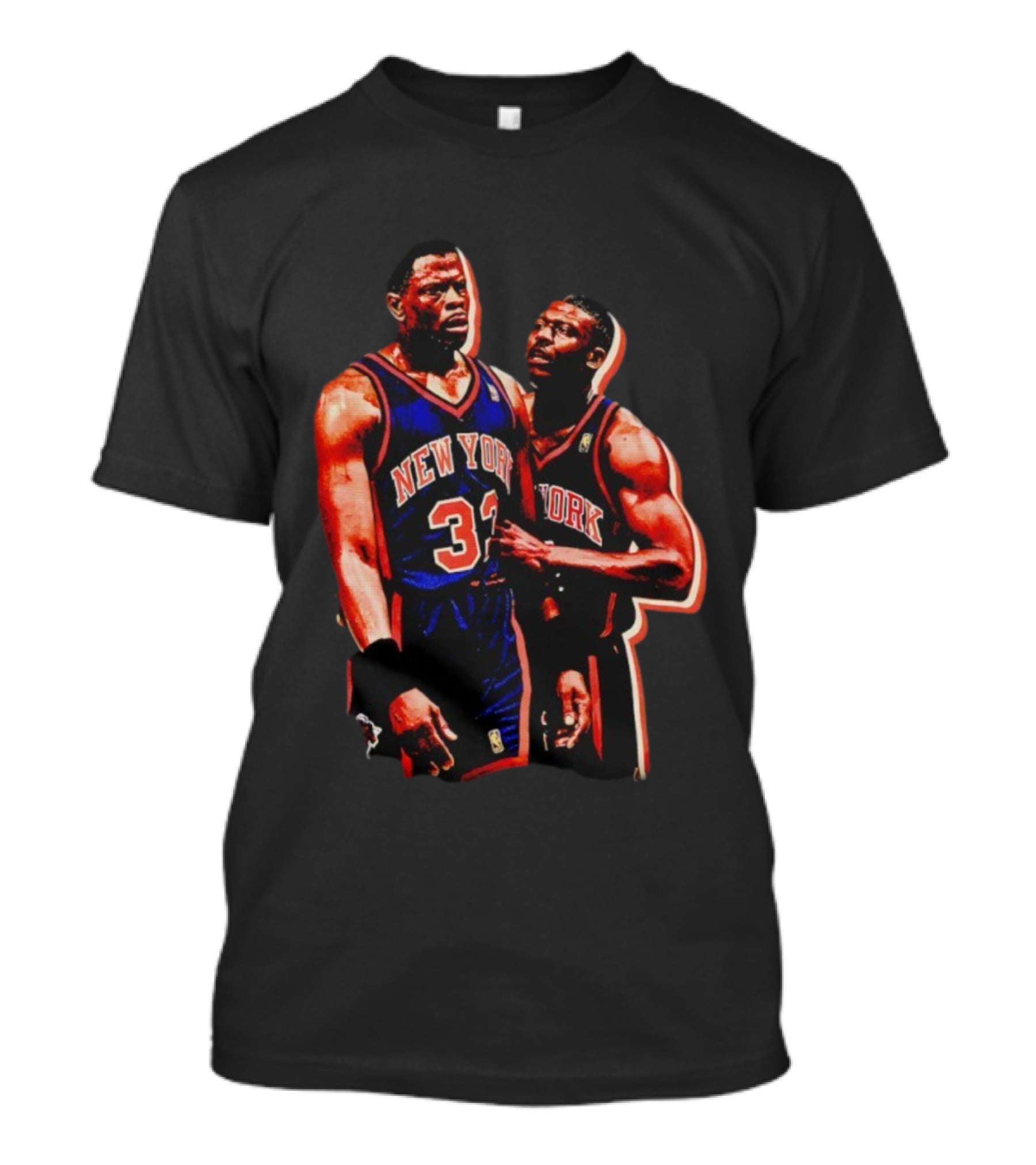 New York Knicks John Starks Patrick Ewing Basketball Team 32 Jersey T-Shirt