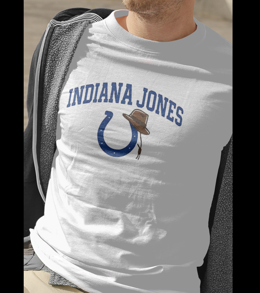 Indiana Jones Colts Hat Horseshoe Retro Style T-Shirt