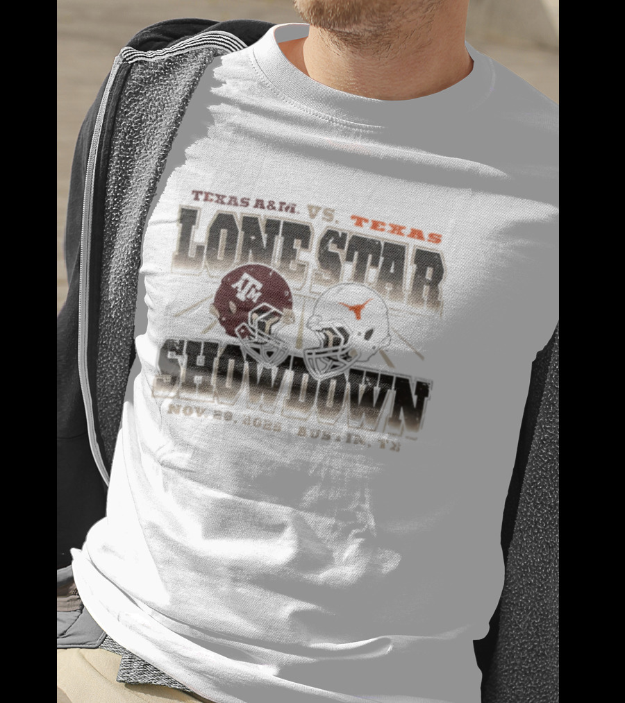 Texas A&M Vs Texas Longhorns Lone Star Showdown Nov 28 2025 Austin TX T-Shirt