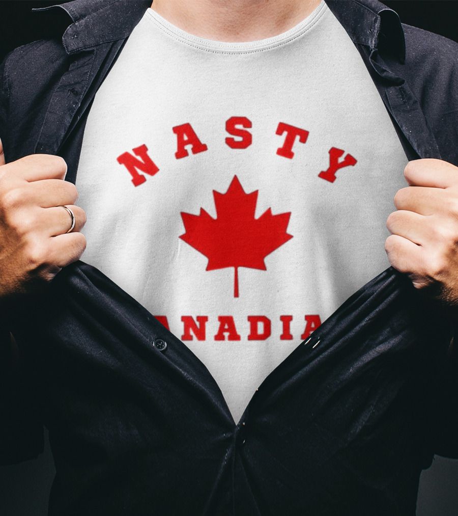 Nasty Canadian Maple Leaf Emblem T-Shirt