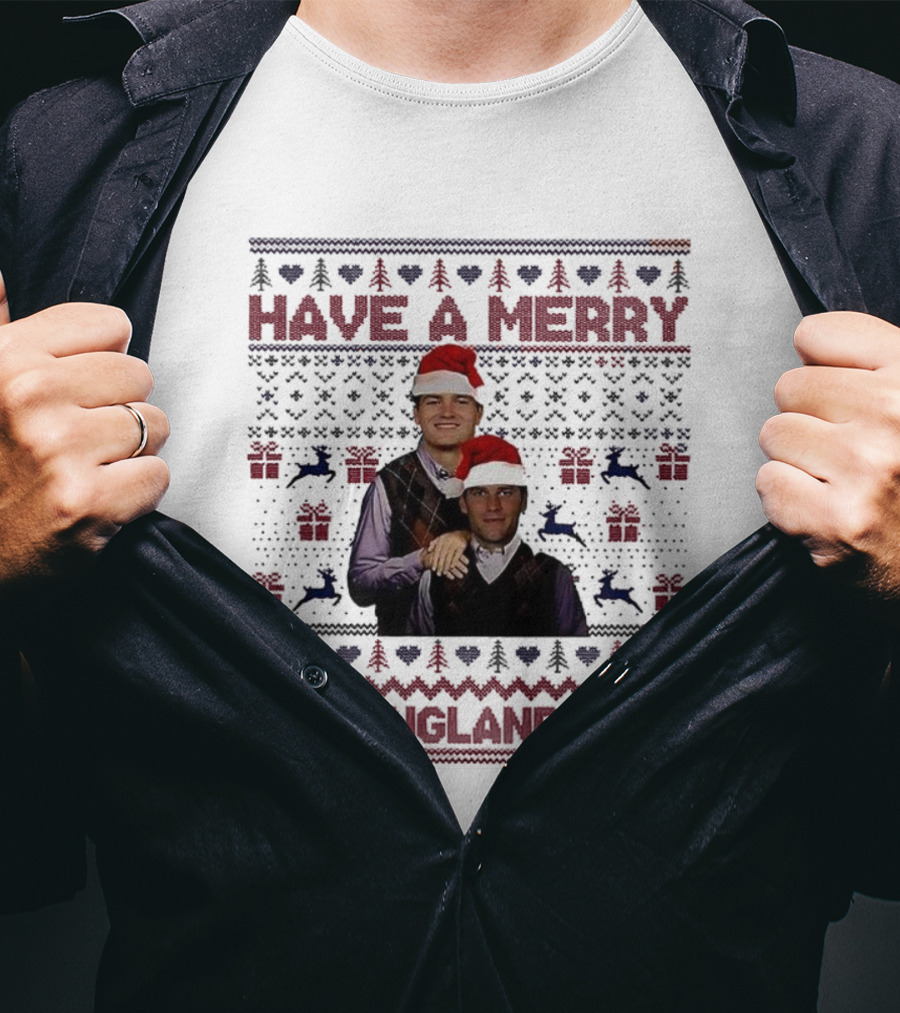 Have A Merry New England-Mas Ugly Christmas T-Shirt
