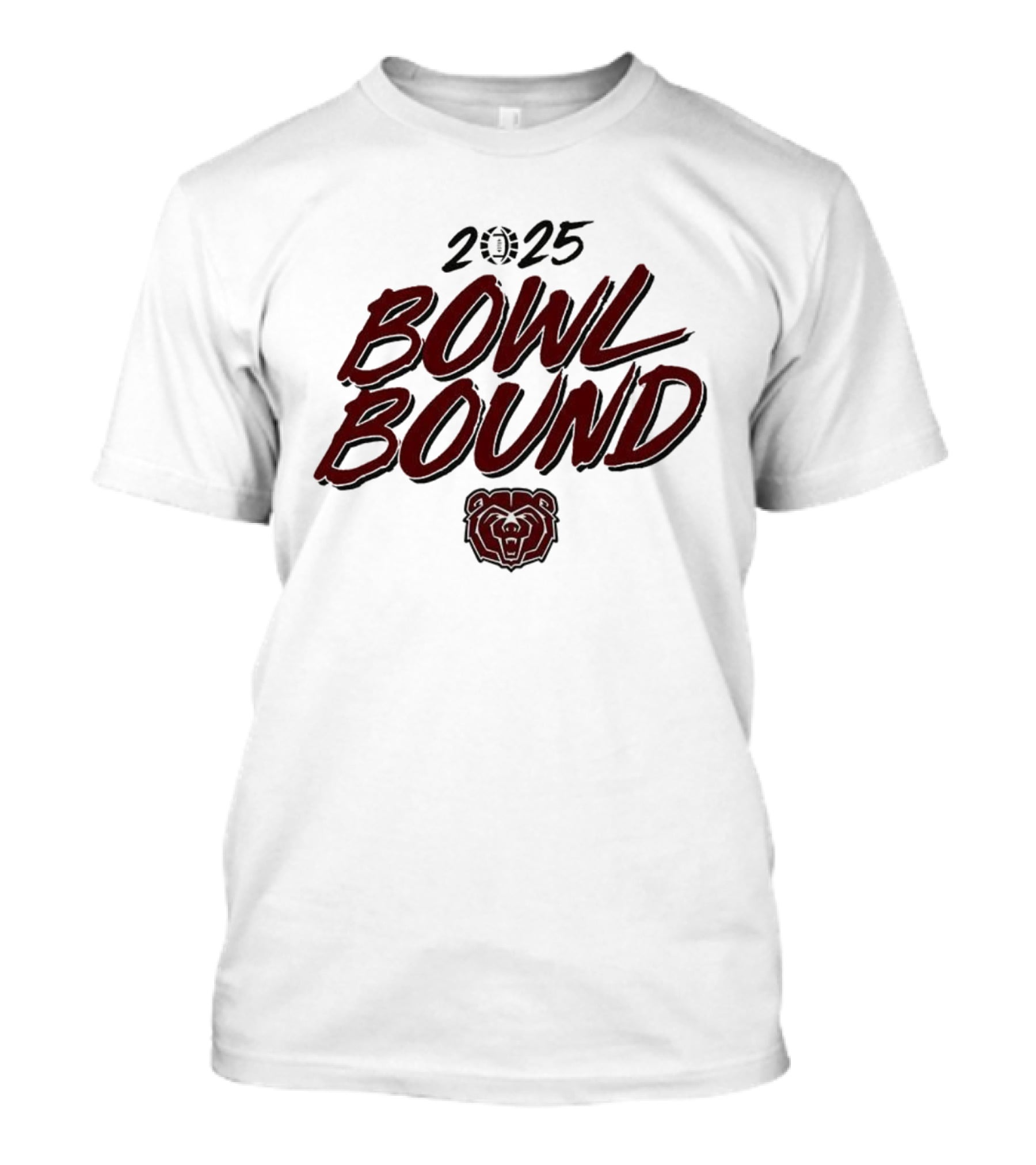 Missouri State Bears 2025 Bowl Bound Bear Head T-Shirt