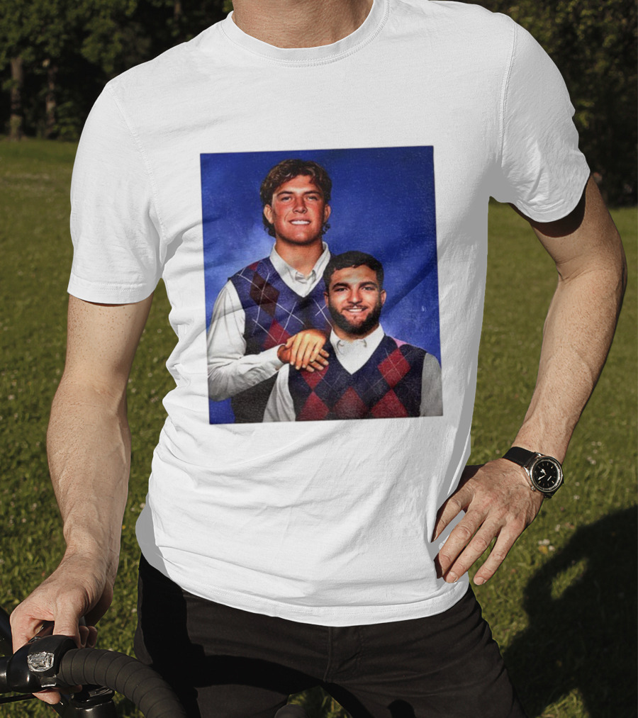 NY Giants Step Brothers Dart And Cam Football Duo T-Shirt
