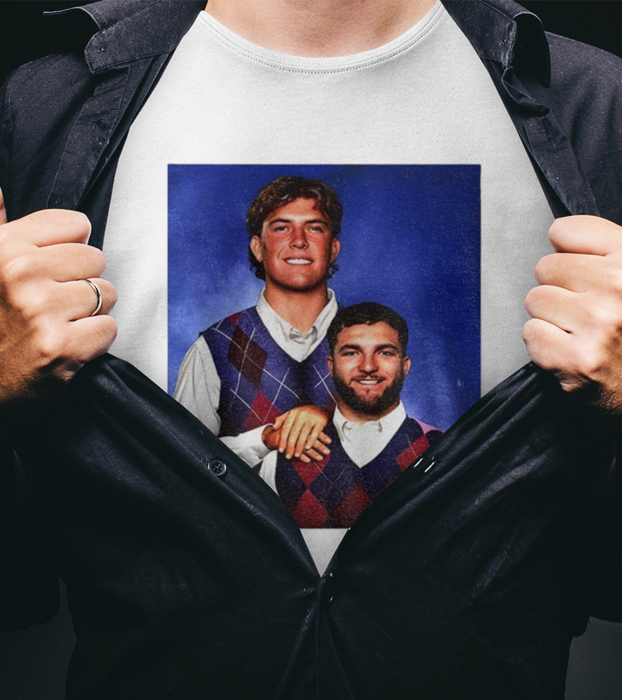 NY Giants Step Brothers Dart And Cam Football Duo T-Shirt