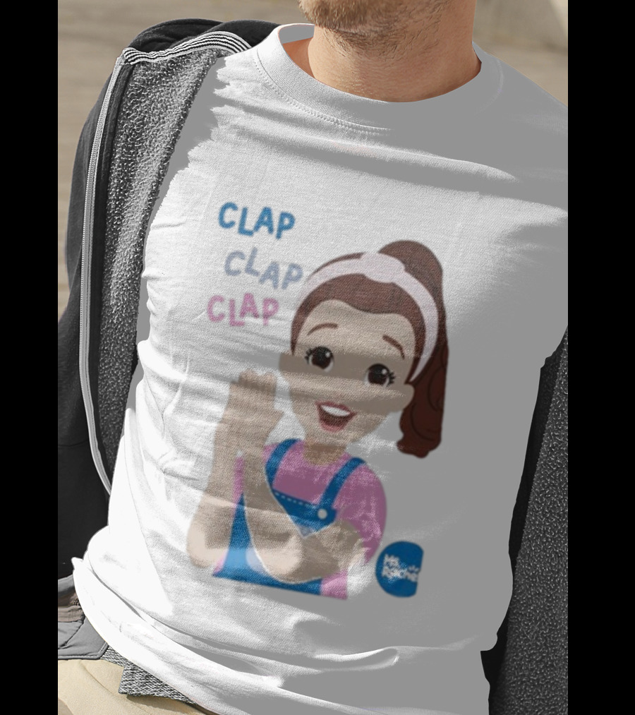 Ms Rachel Clap Clap Clap Cartoon Character Fun Educational Kids T-Shirt