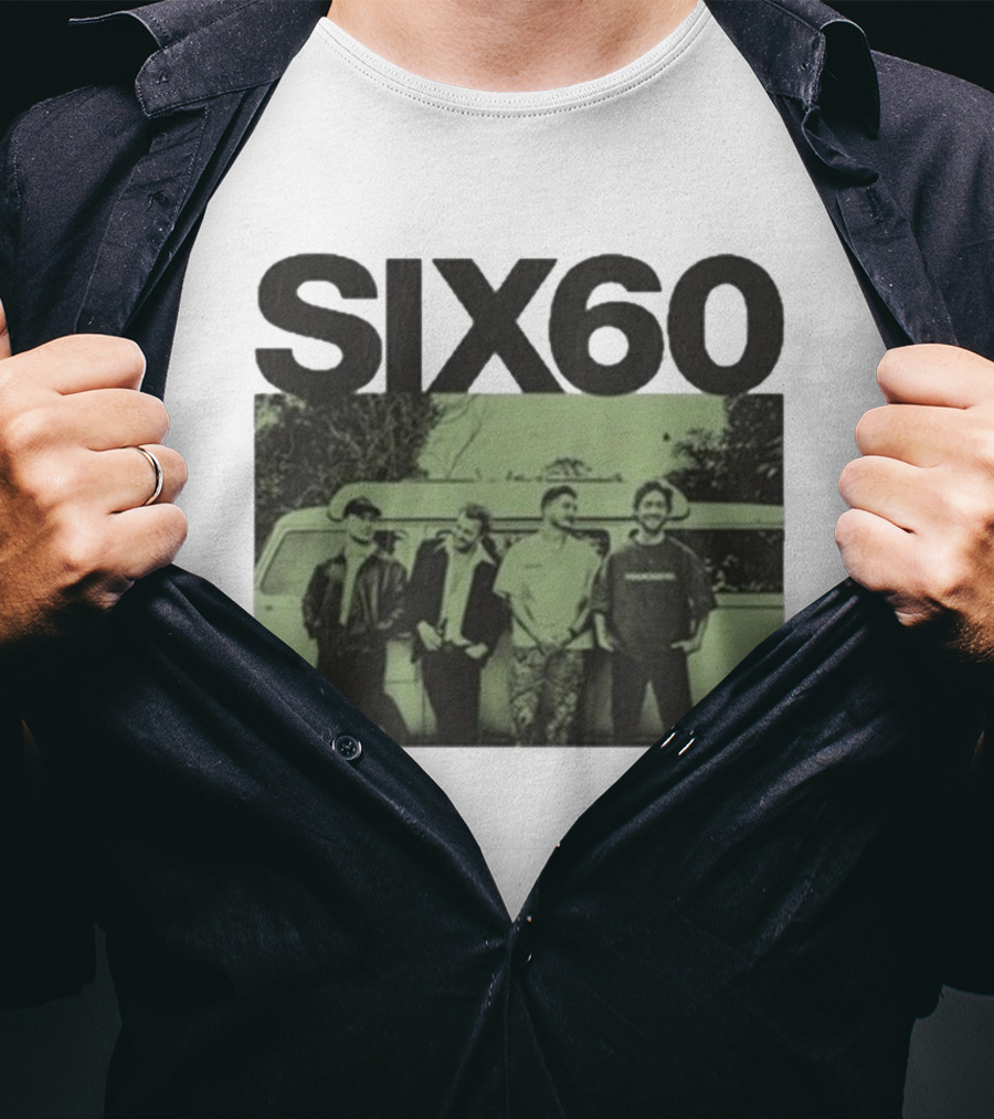 SIX60 The Van Band Photo Vintage Style T-Shirt
