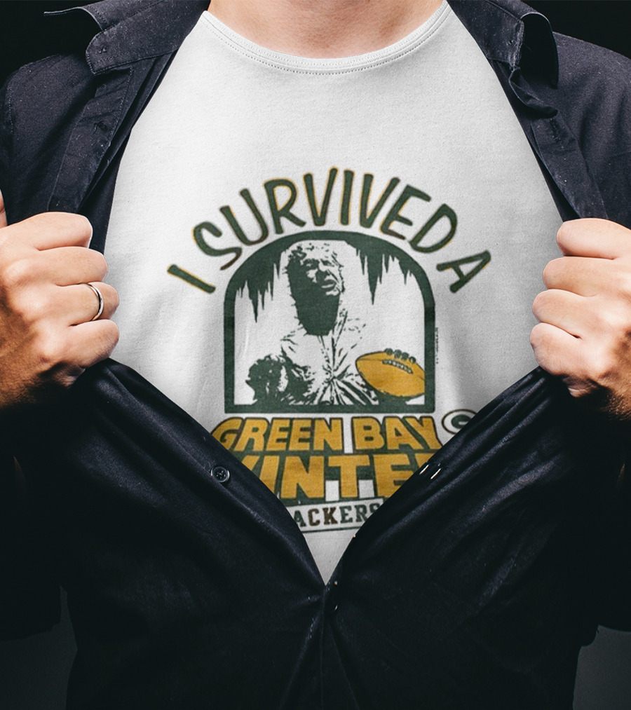 I Survived A Green Bay Winter Packers Star Wars Crossover T-Shirt