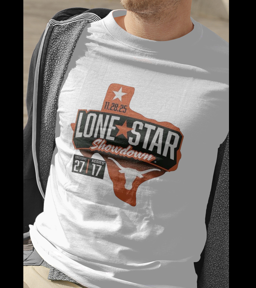 11.28.25 Lone Star Showdown Texas Longhorns 27 Aggies 17 T-Shirt