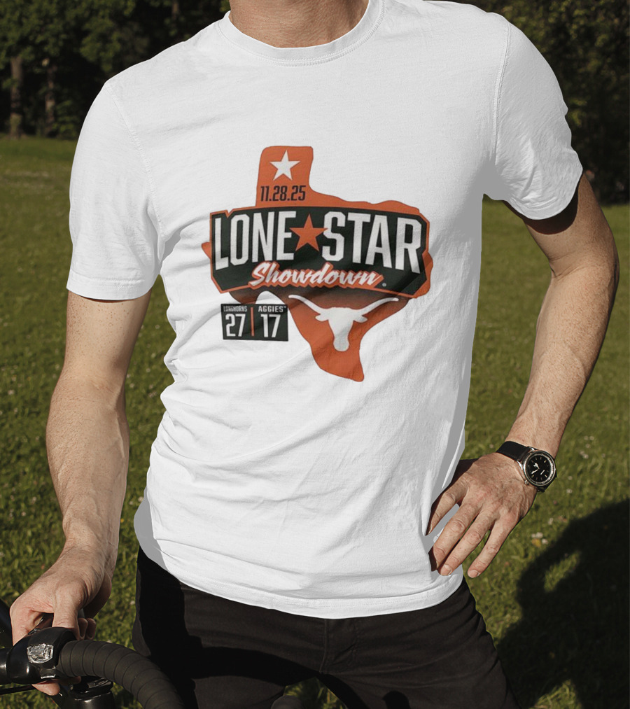 11.28.25 Lone Star Showdown Texas Longhorns 27 Aggies 17 T-Shirt