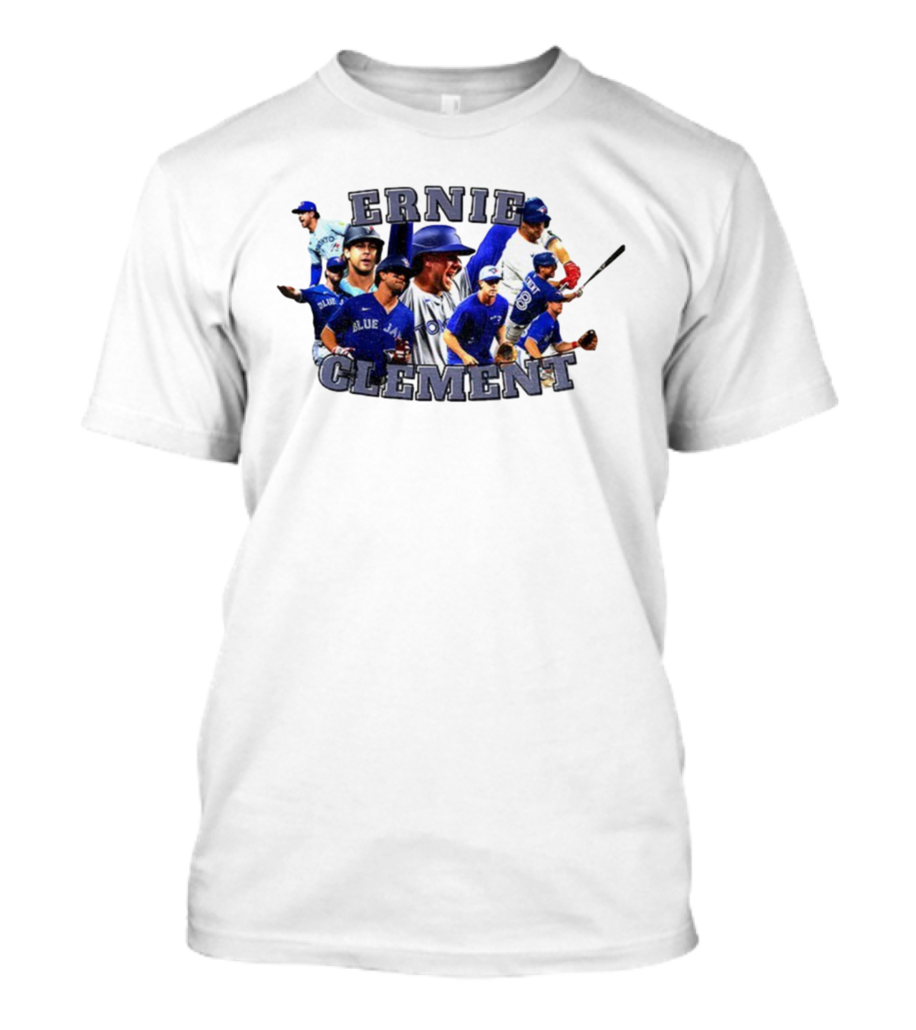 Ernie Clement Toronto Blue Jays Baseball Player Collage T-Shirt